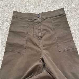 Lou & Grey Wide Leg Dark Olive Pants